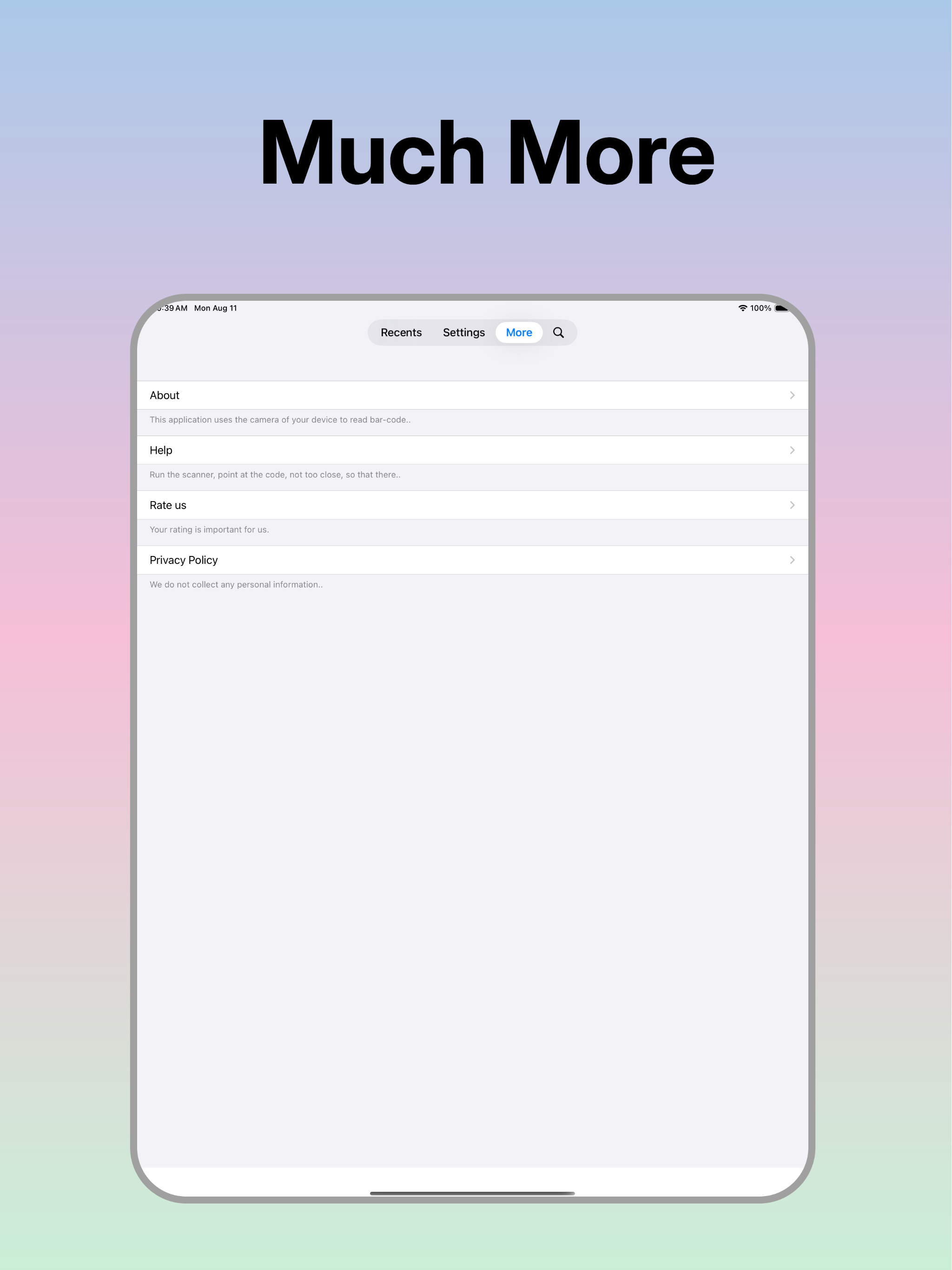 Barcode and QR Reader-Unlimit