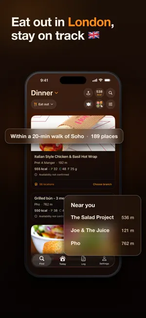 EasyProtein: Restaurant Macros screenshot 2