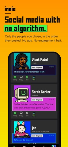 innie social: retro network Screenshot 1 of 5