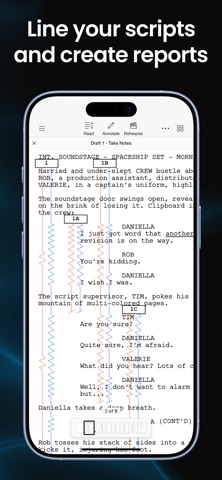 Scriptation: PDF for Film & TV iPhone screenshot