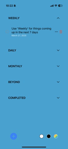 Tasktastic: Daily and Beyond. screenshot
