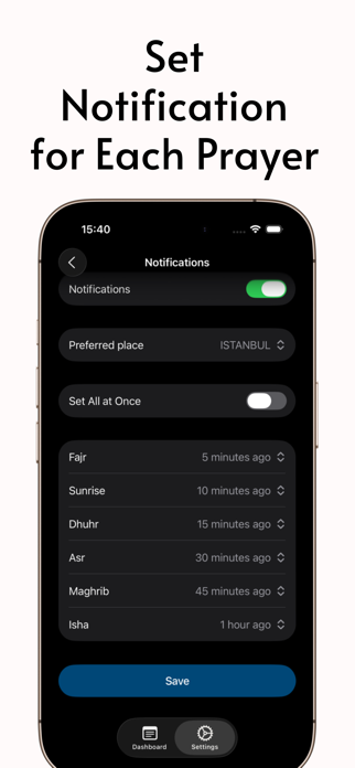 Prayer Times & Notifications Screenshot 3 of 8