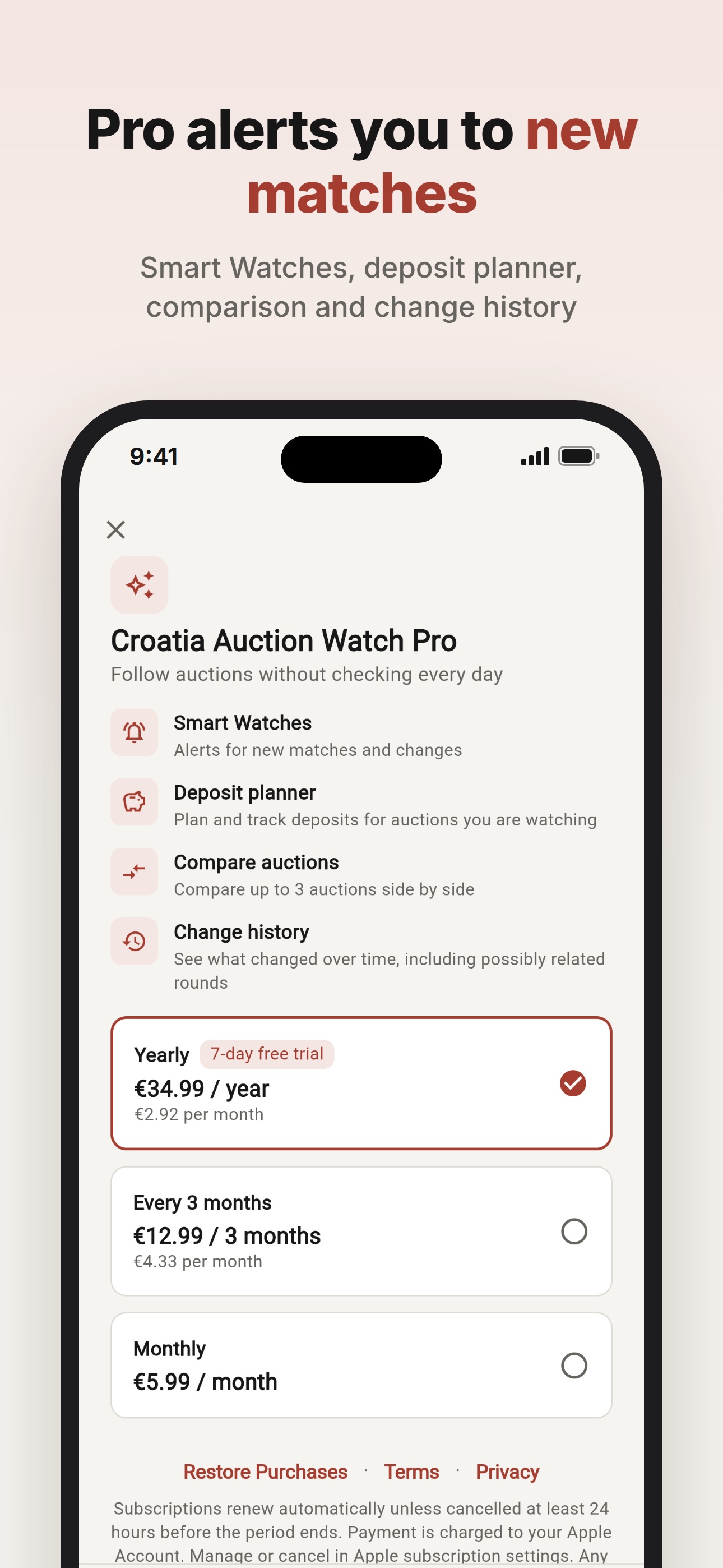 Screenshot 5 of Croatia Auction Watch