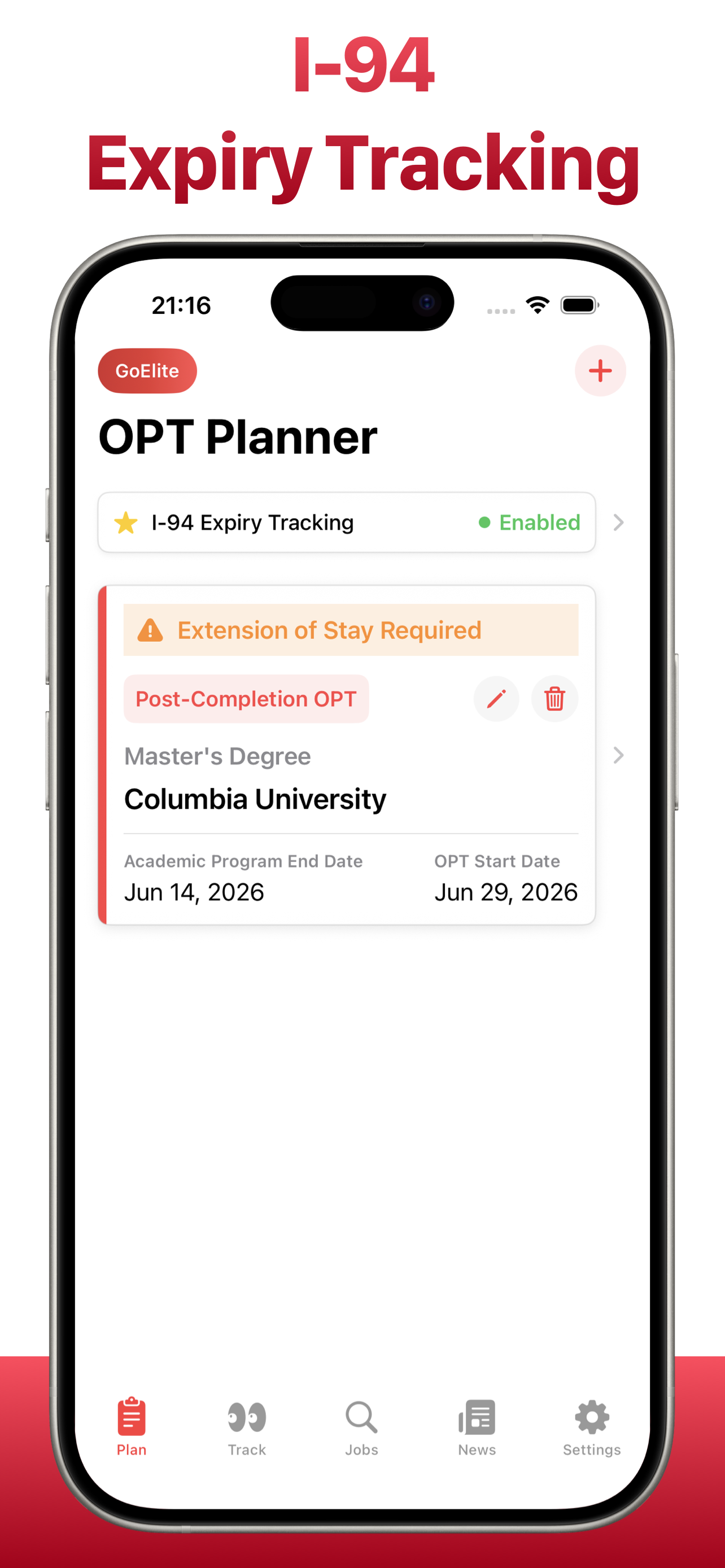 OPTimize: F-1 Visa OPT Planner