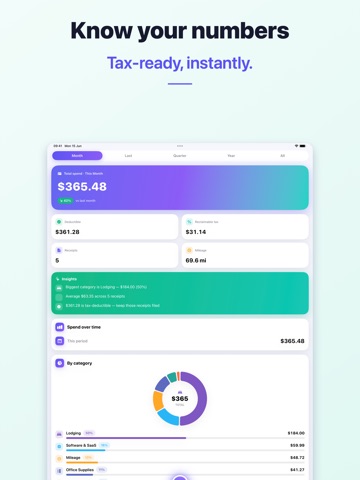 ReceiptFox: Expense Scanner iPad screenshot