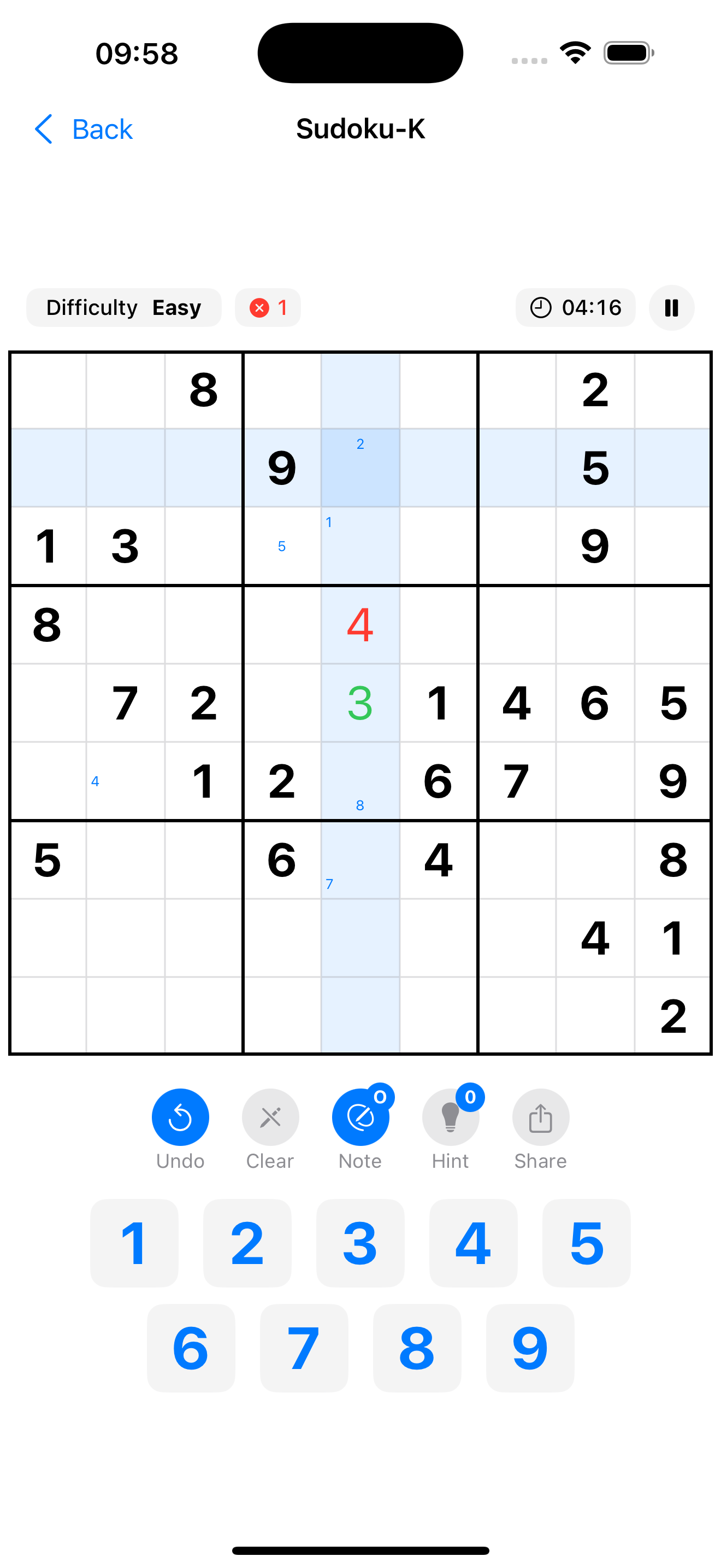 Sudoku-K screenshot 4
