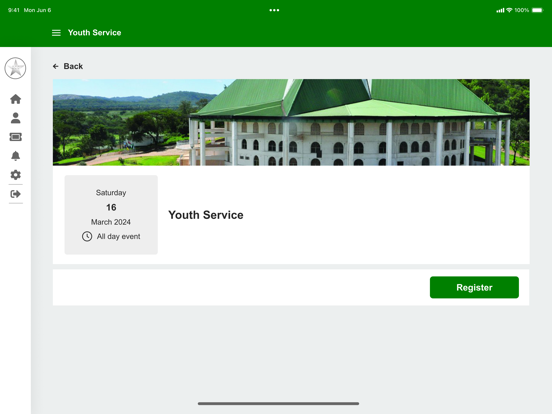 Zion Christian Church Mbungo iPad screenshot
