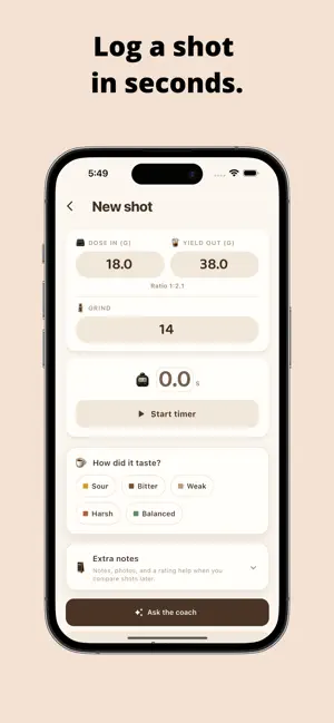 Tare: Espresso Coach screenshot 3