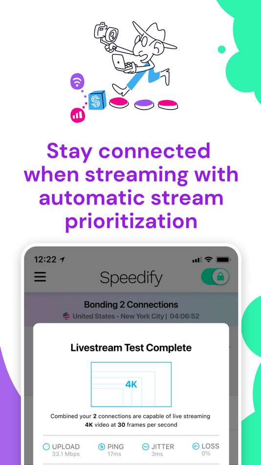 #6. Speedify: Fast Bonding VPN (macOS) 由: Connectify, Inc.