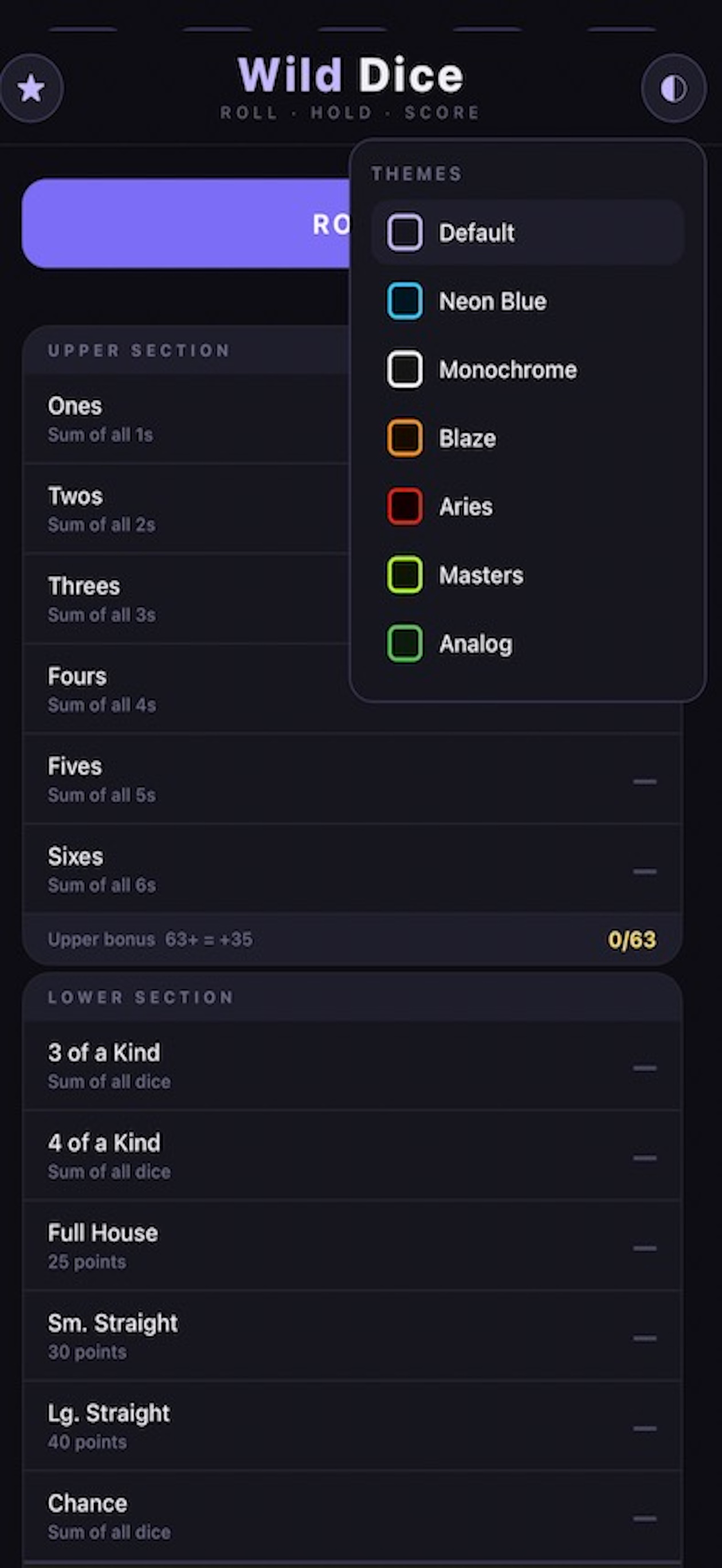 Wild Dice by Wolf Applications screenshot 4