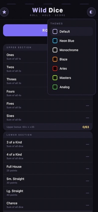 Wild Dice by Wolf Applications Screenshot 4 of 4
