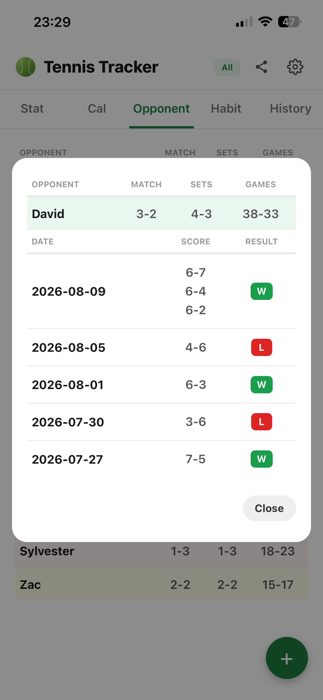 Tennis Tracker Pro screenshot 4