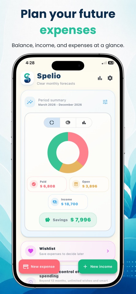 Spelio: Budget Planner & Goals screenshot 1