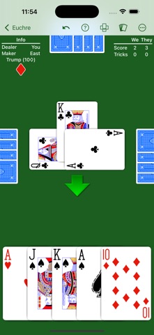 Euchre - Expert AI iPhone screenshot