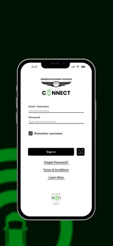 Genesis SW Houston Connect iPhone screenshot