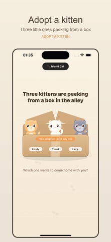 Island Cat iPhone screenshot