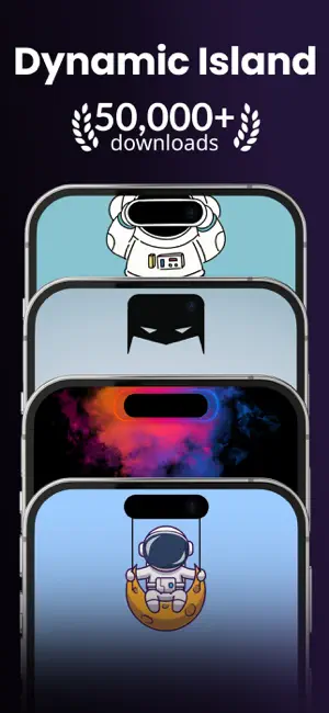 Dynamic Notch Island Wallpaper iPhone screenshot 1