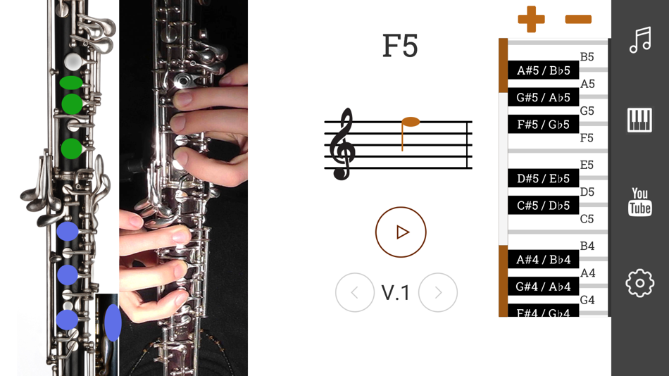 #4. 2D Oboe Fingering Chart (iOS) 由: DENYS BELIAEV