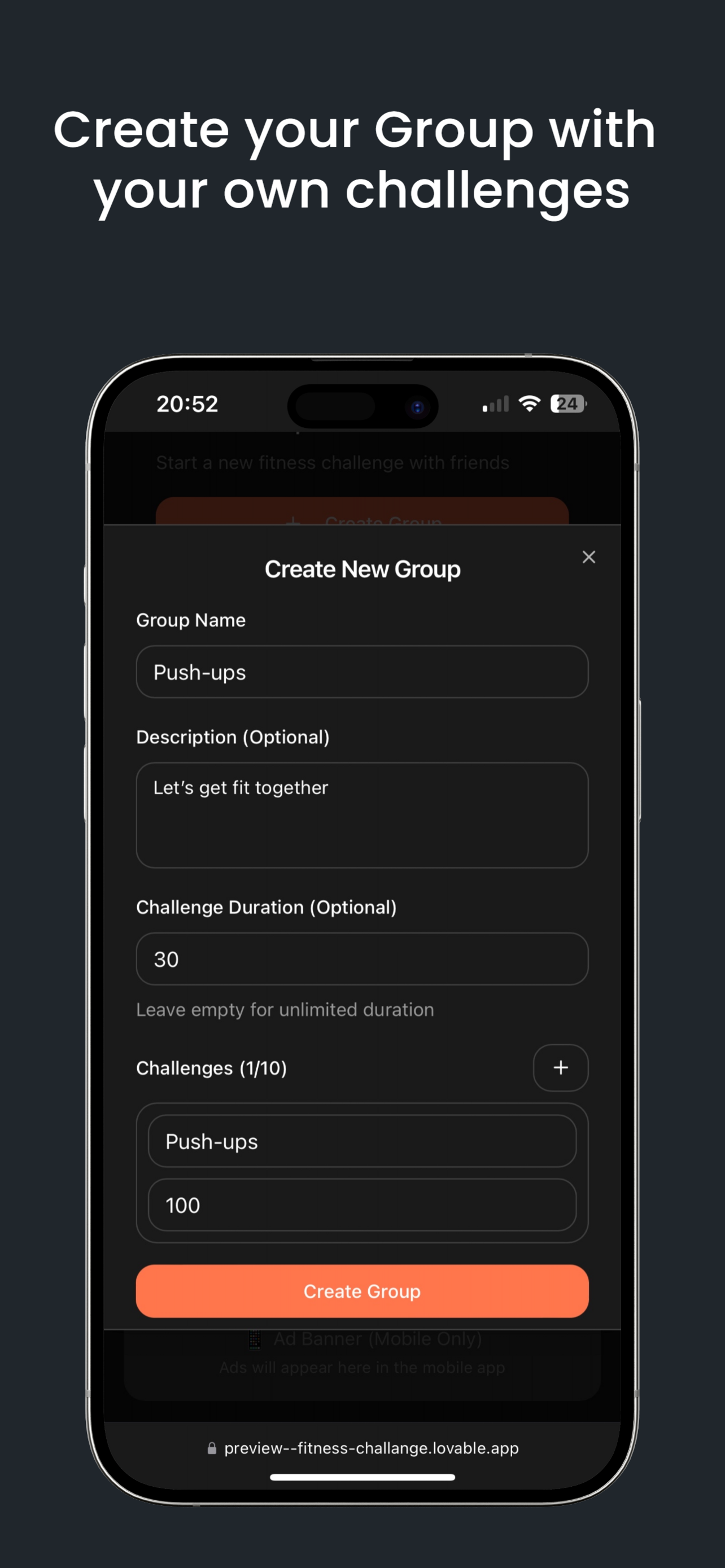 Fitness Challenge - Motivation screenshot 4