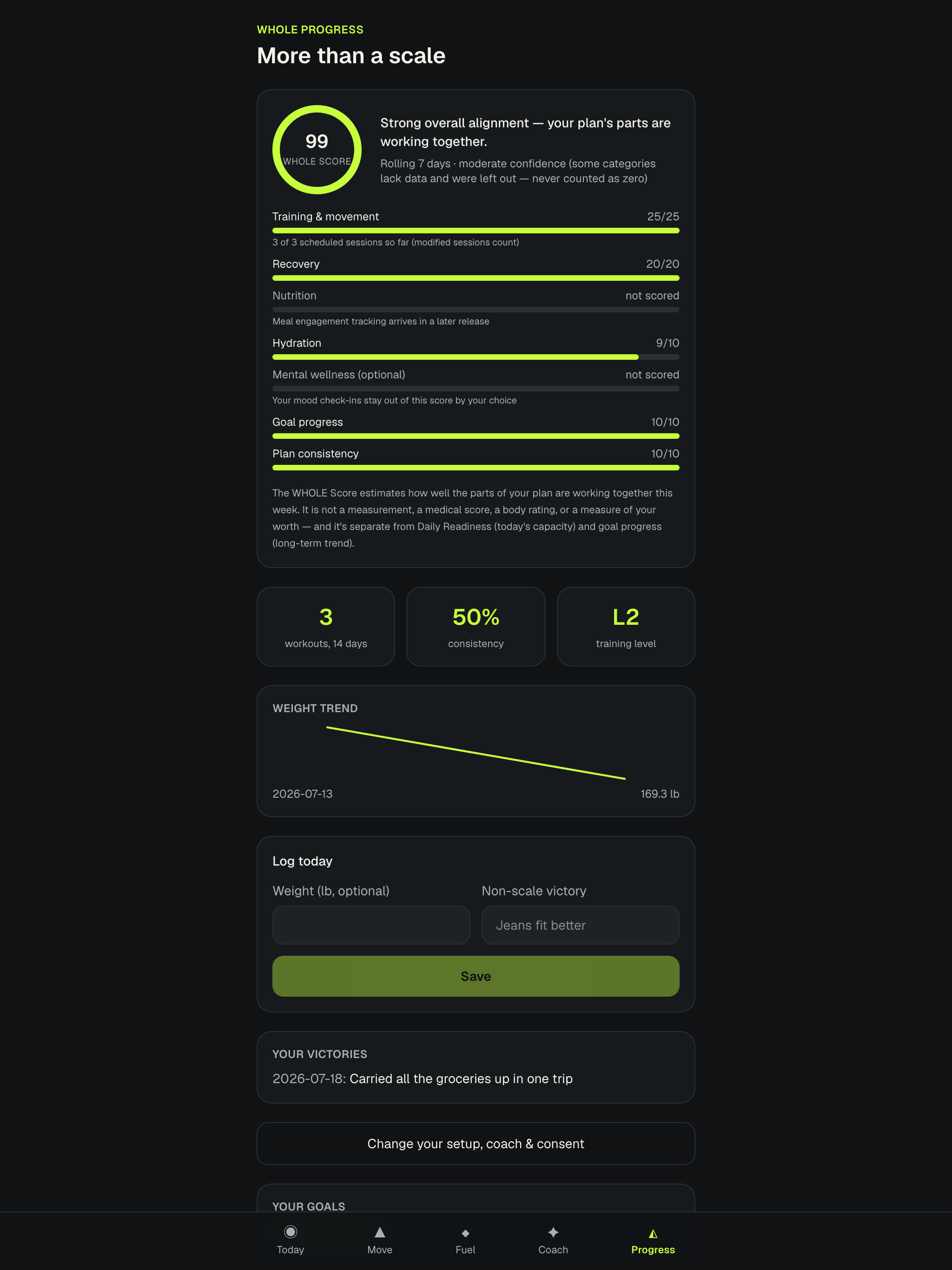 WHOLE Performance AI screenshot 10