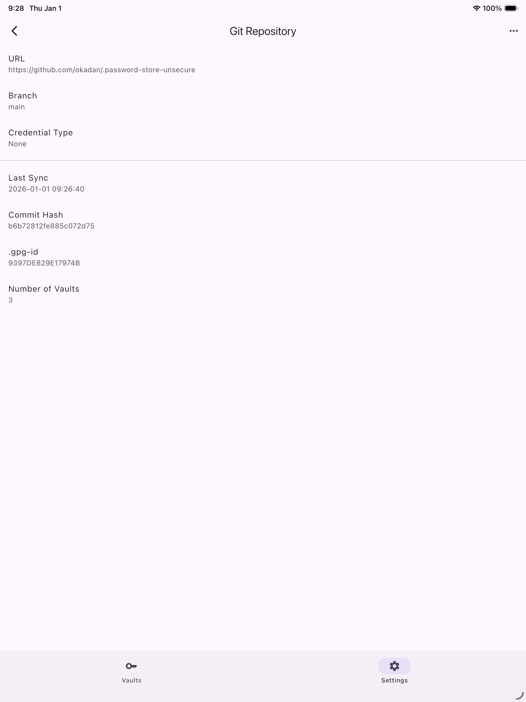 Password Store Client
