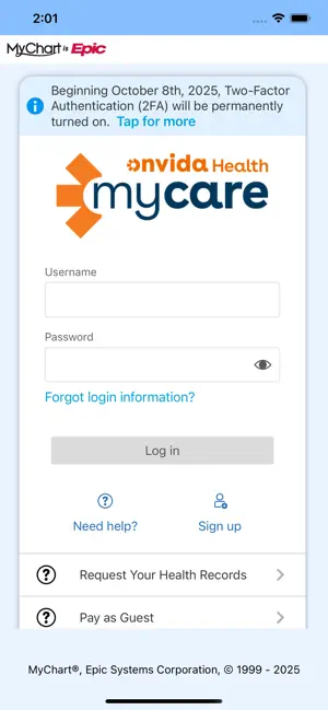 Onvida Health MyCare screenshot 1