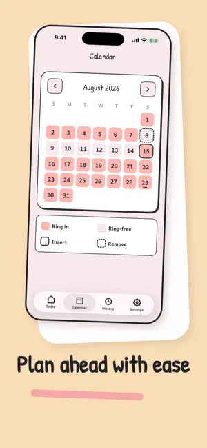 Contraceptive Ring Log: Lea screenshot 2