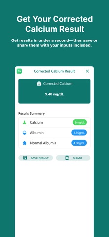 Corrected Calcium screenshot