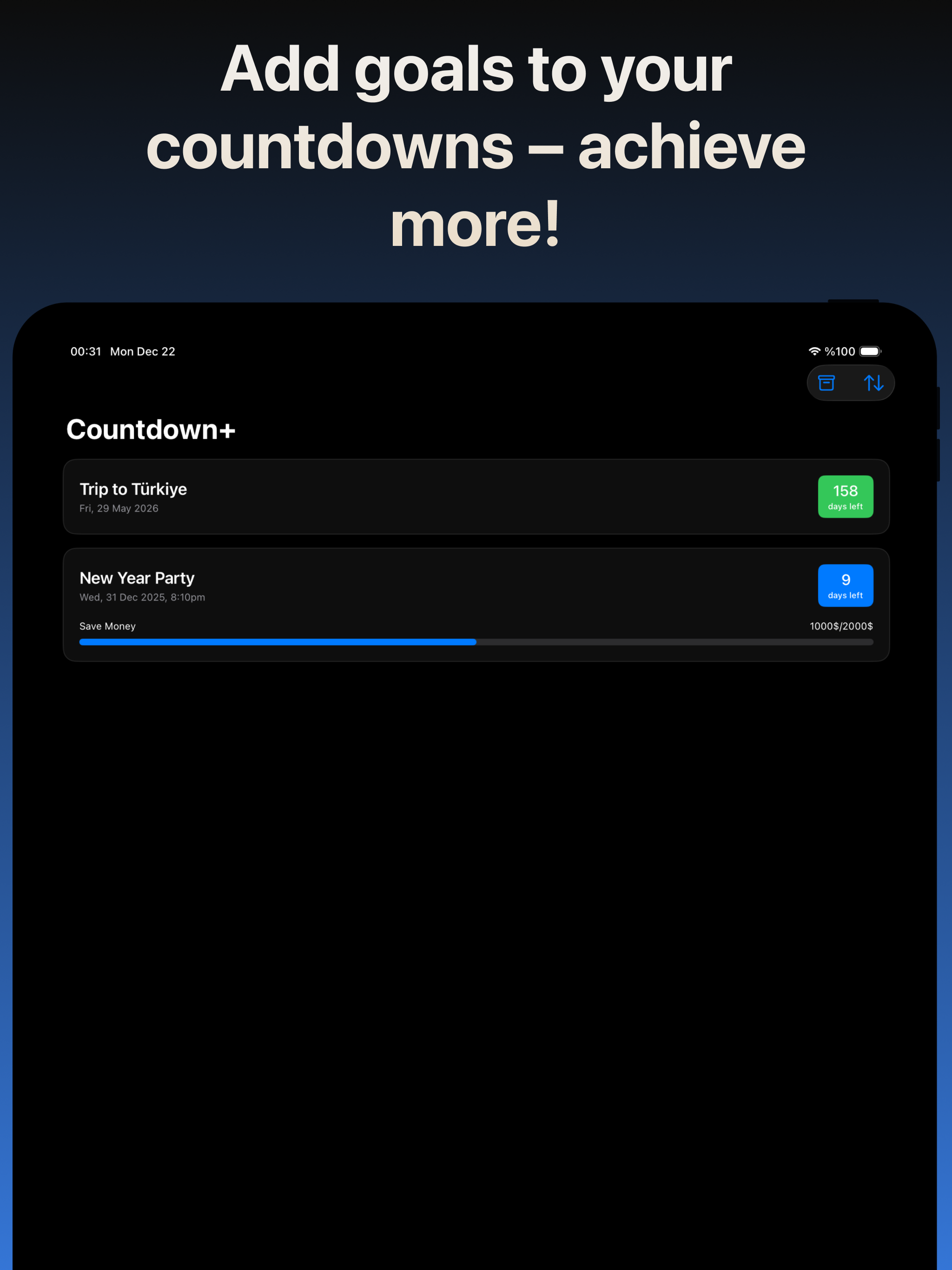 Countdown+ Reminder screenshot 8