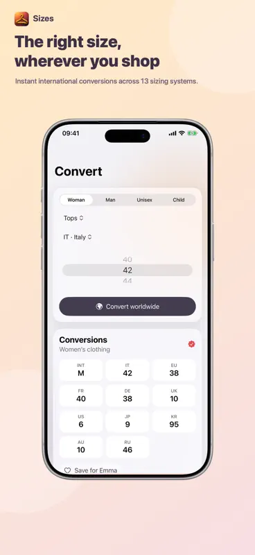 Size converter screenshot 6 of 6