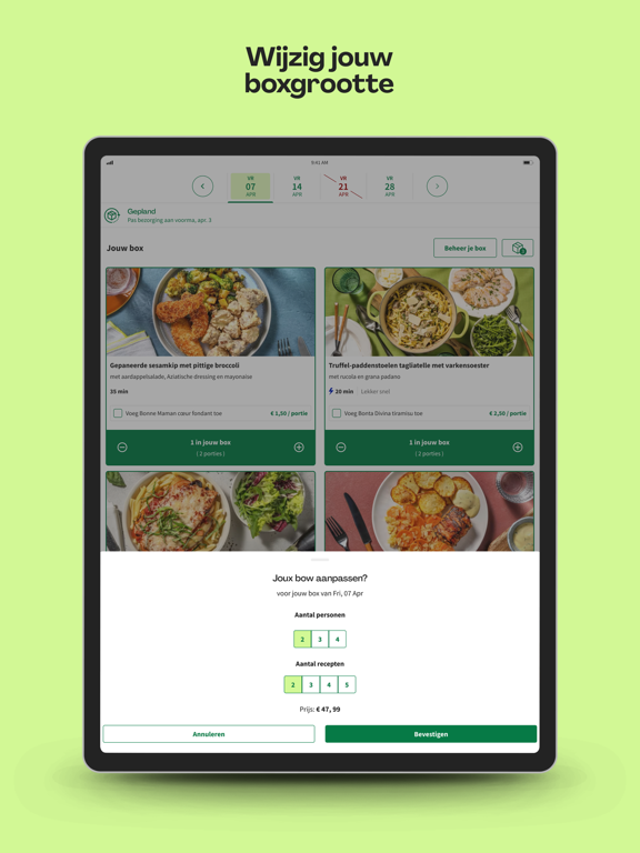 HelloFresh: Koken. Eten. Klaar iPad app afbeelding 9