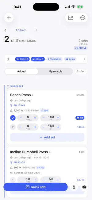 LifeApps Gym Logger screenshot 1
