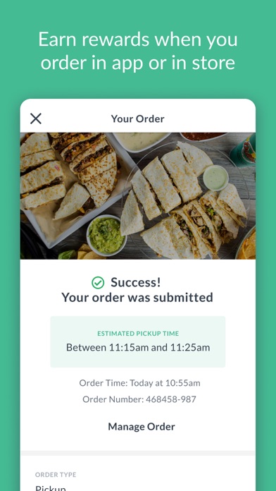 Dillas Quesadillas Rewards iPhone screenshot 3 - Food & Drink app