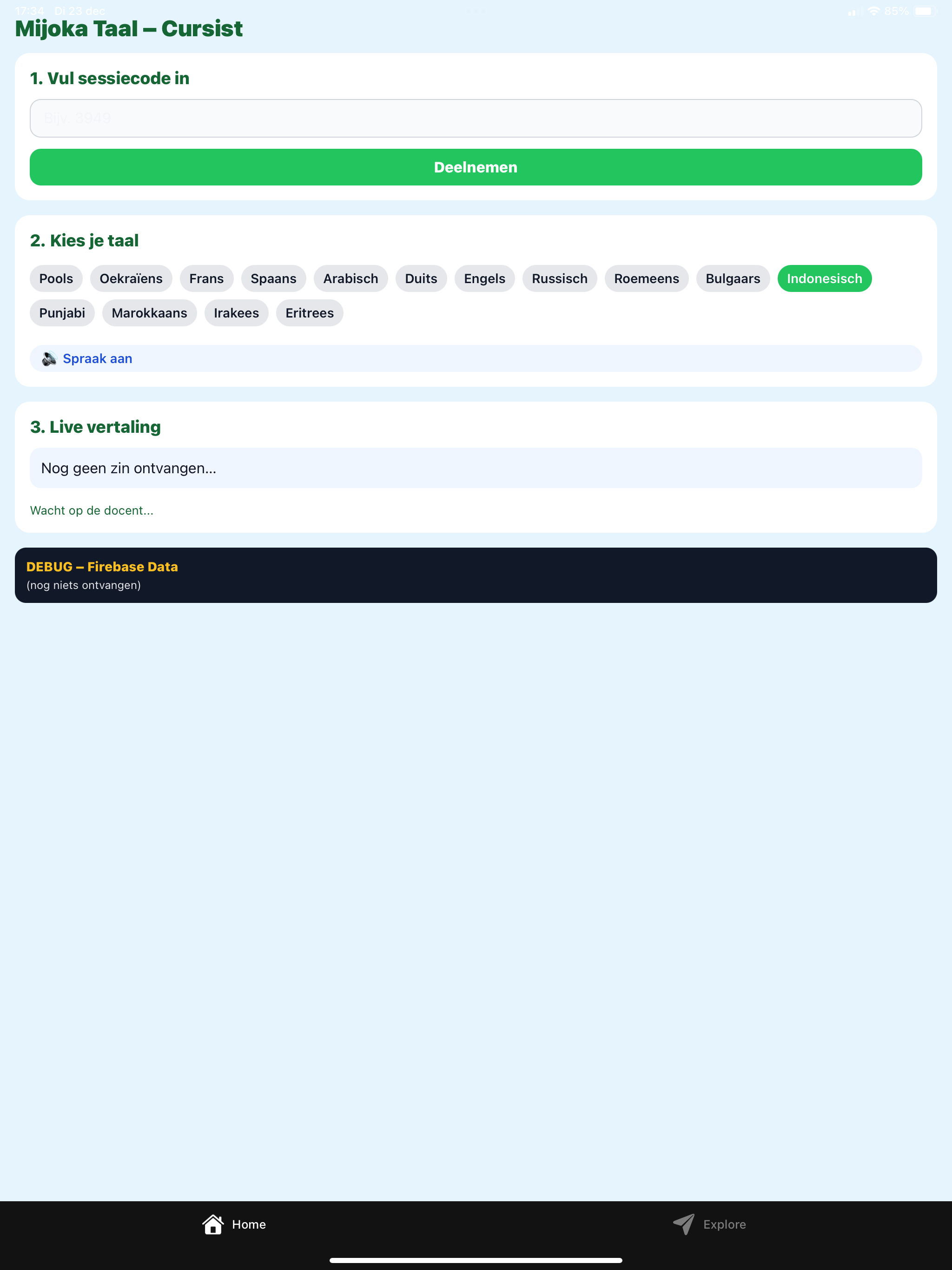 Mijoka Taal Cursist App