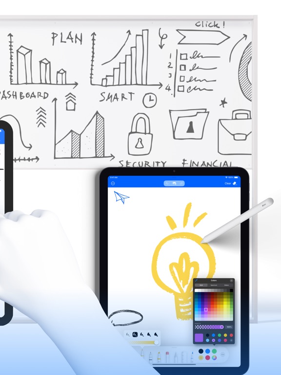 Casual Whiteboard, Sketch, Pad iPad screenshot 2 - Graphics & Design app