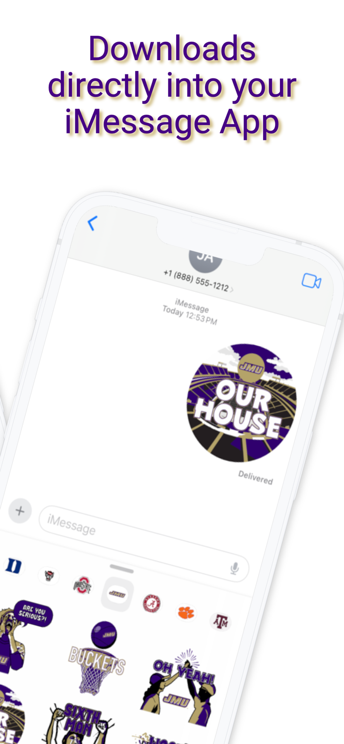 JMU Dukes Sticker Pack 2024