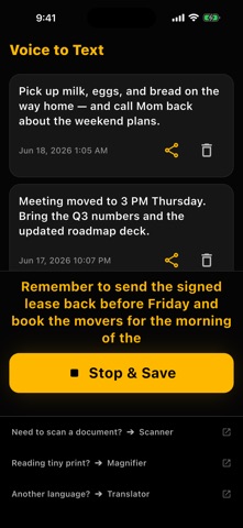 Voice to Text · Baro screenshot