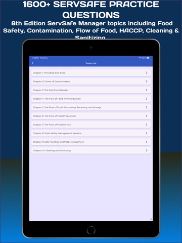 Servsafe Manager Practice Test iPad screenshot