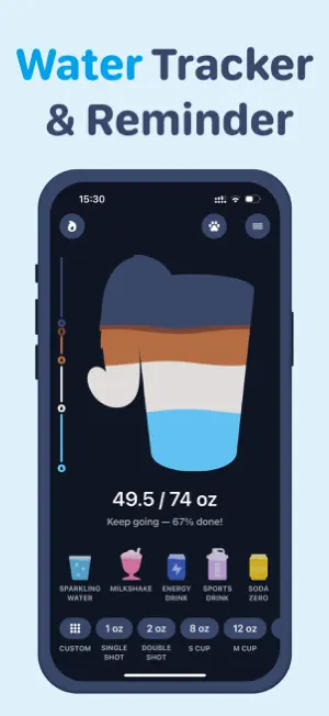 Hydration Tracker: Liquid Cats screenshot 1