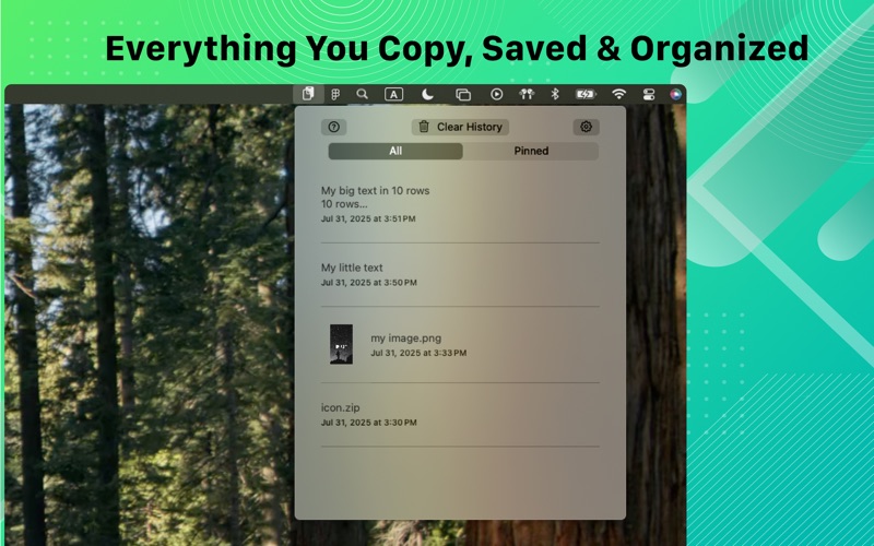CopyBar – Clipboard Manager app screenshot