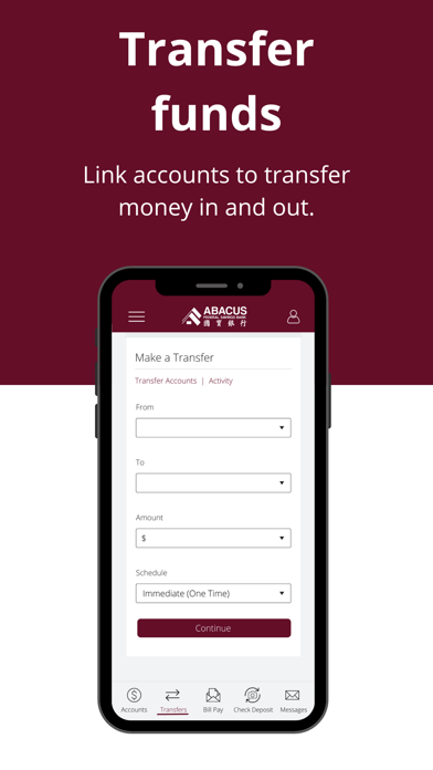 Abacus iMobile Banking Screenshot