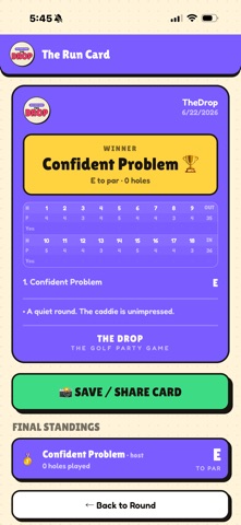 The Drop: Golf Party Game screenshot 1