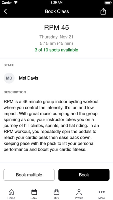 Parkwest Fitness Screenshot