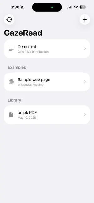 GazeRead screenshot 1