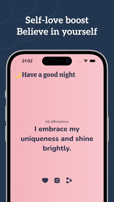 Screenshot 1 of Affirmation Aura App