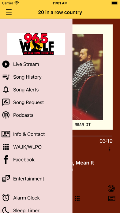 96.5 the Wolf Screenshot