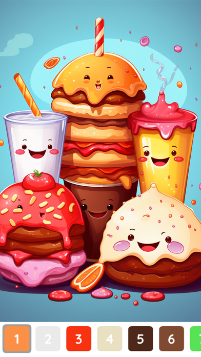 Coloring Cupcake By Number ! Screenshot