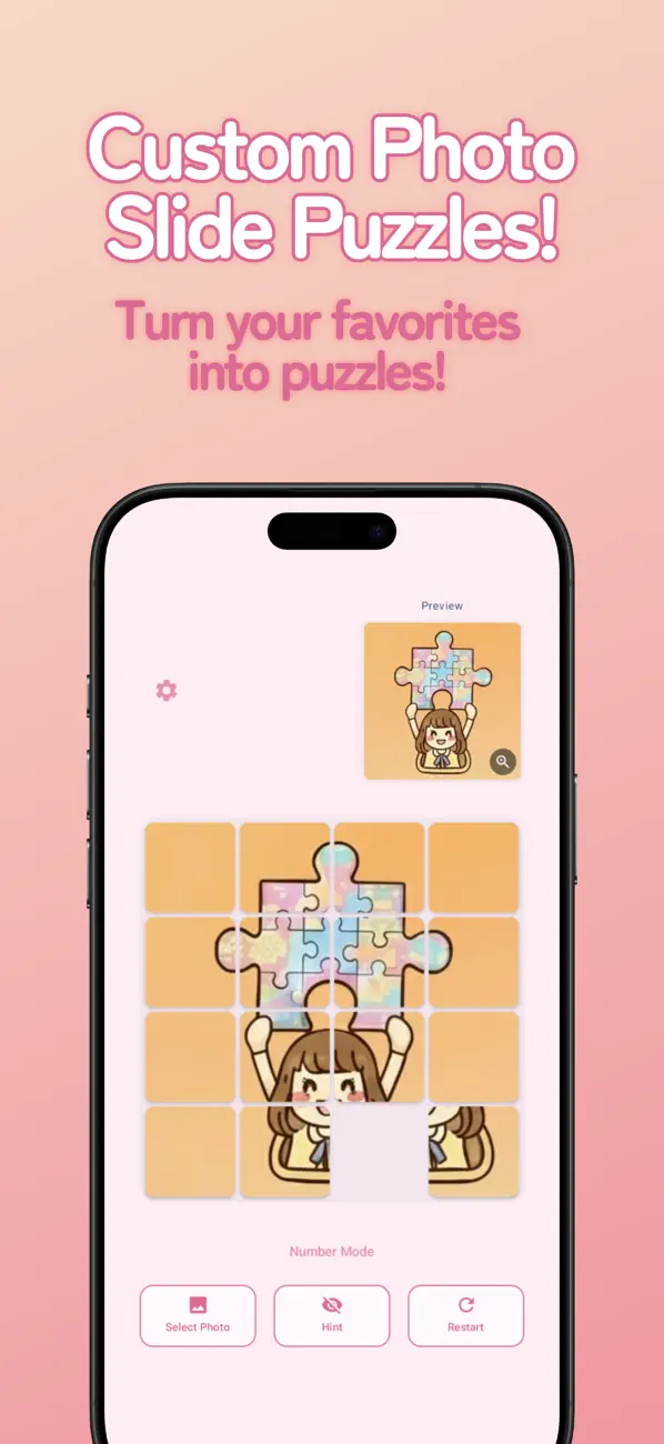 Screenshot #1 pour My Photo Slide Puzzle