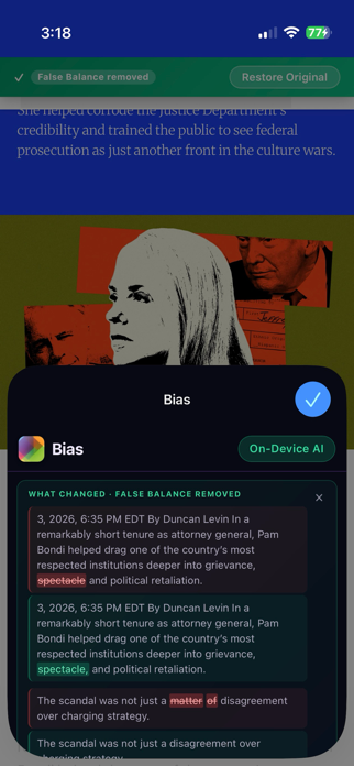 BiasCheck Screenshot 6 of 6