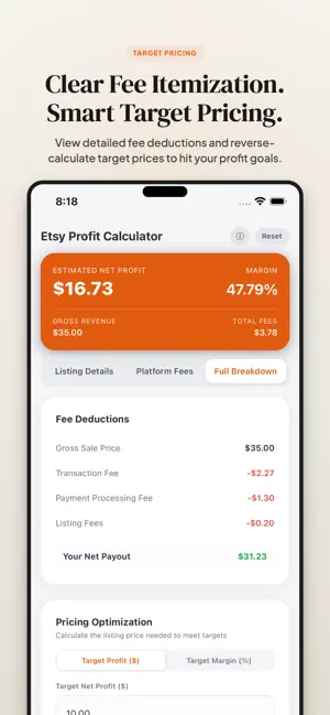 Seller Profit Calc screenshot 3